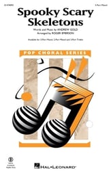 Spooky Scary Skeletons Three-Part Mixed choral sheet music cover